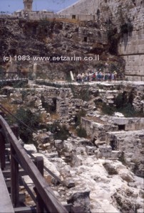 Excavations of Har ha-Bayit, destroyed by Romans in 70 C.E.